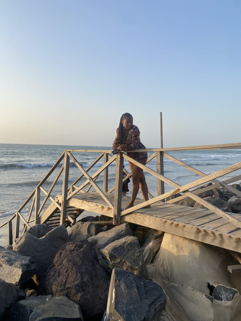 Black British Woman in The Gambia