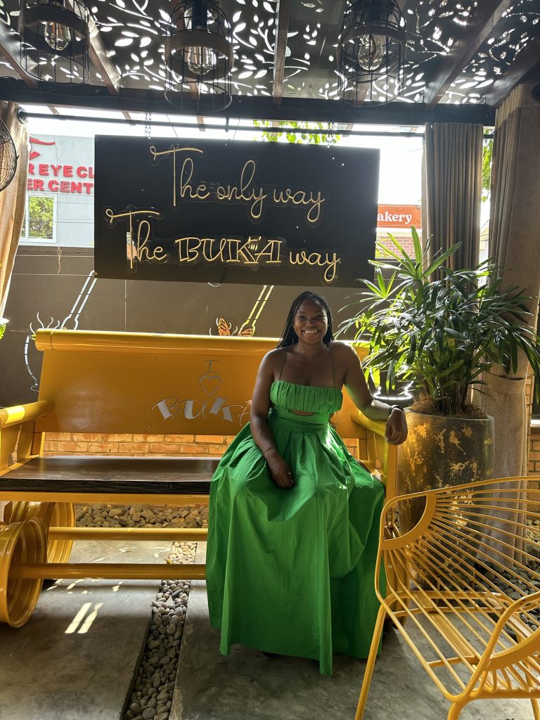 Black British woman in Ghana 