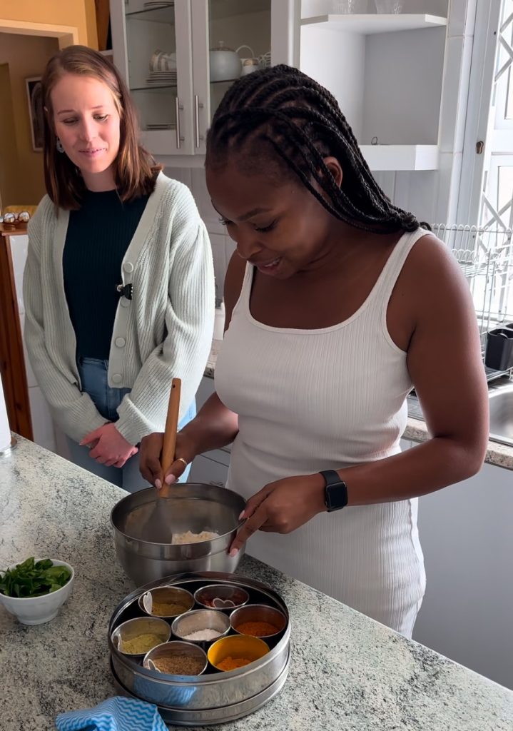 Black British WOMEN cooking cape malay food 