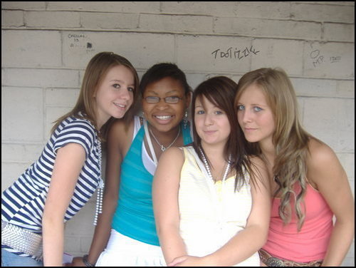 Living Abroad as a Black British Nigerian Woman me with friends growing up in Swindon