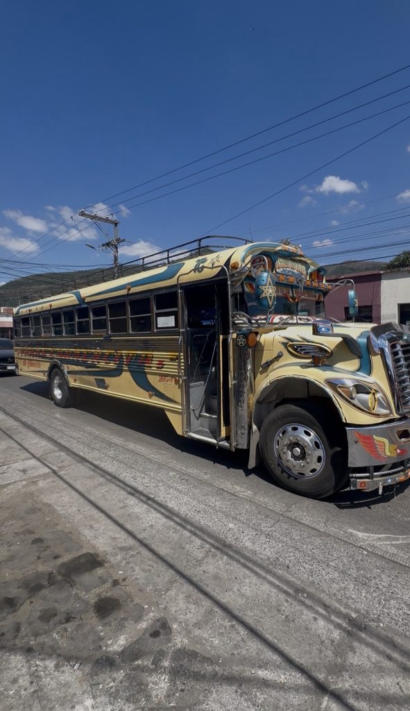 chicken buses in Guatemala
