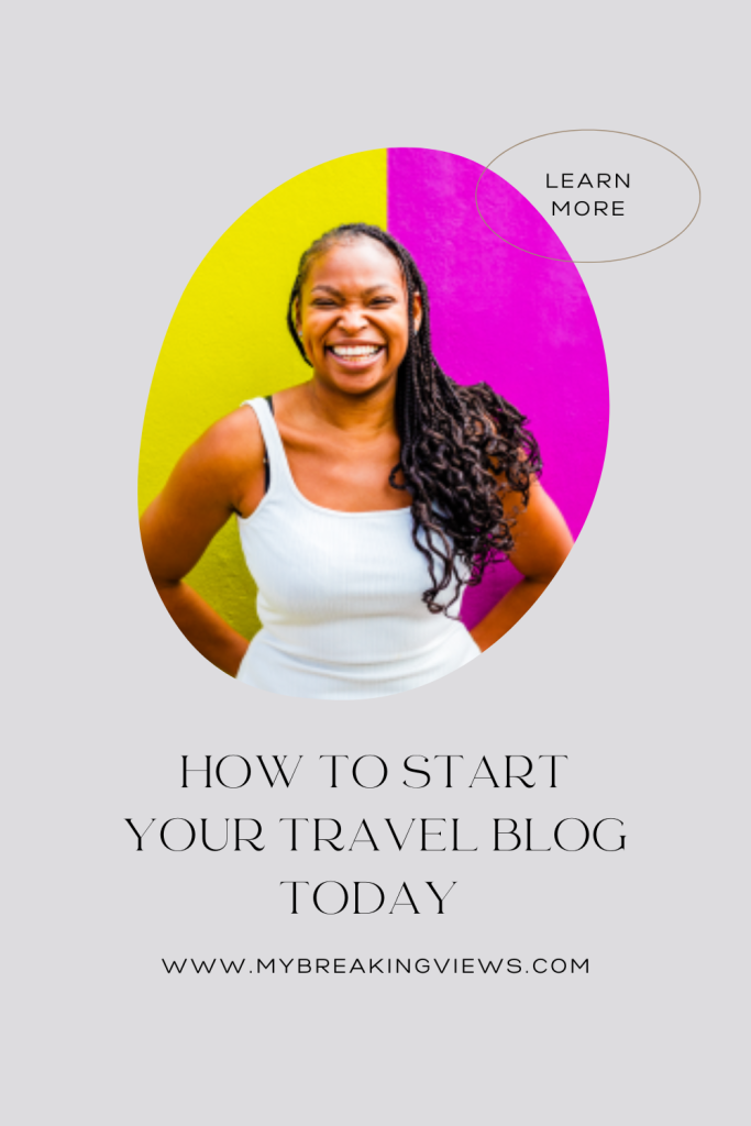start your travel blog today